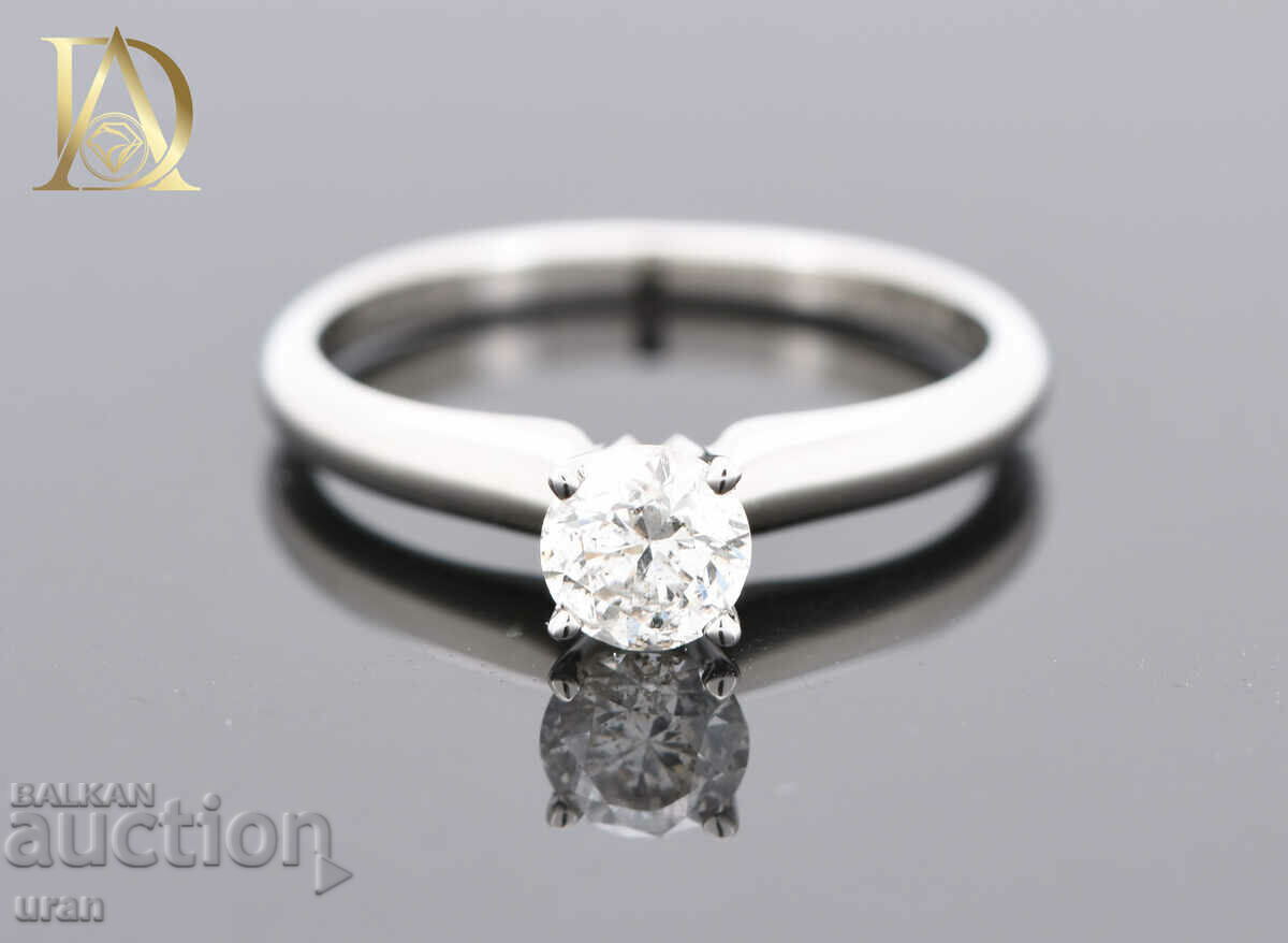Inel de aur nou cu diamant natural de 0,46 ct cu preț € 1300.00 | 2542.58 BGN
