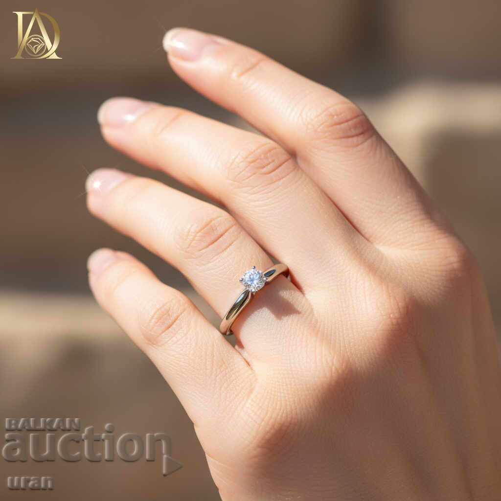 Нов Златен Пръстен с 0.46кт Естествен Диамант с цена € 1400.00 | 2738.17 лв.