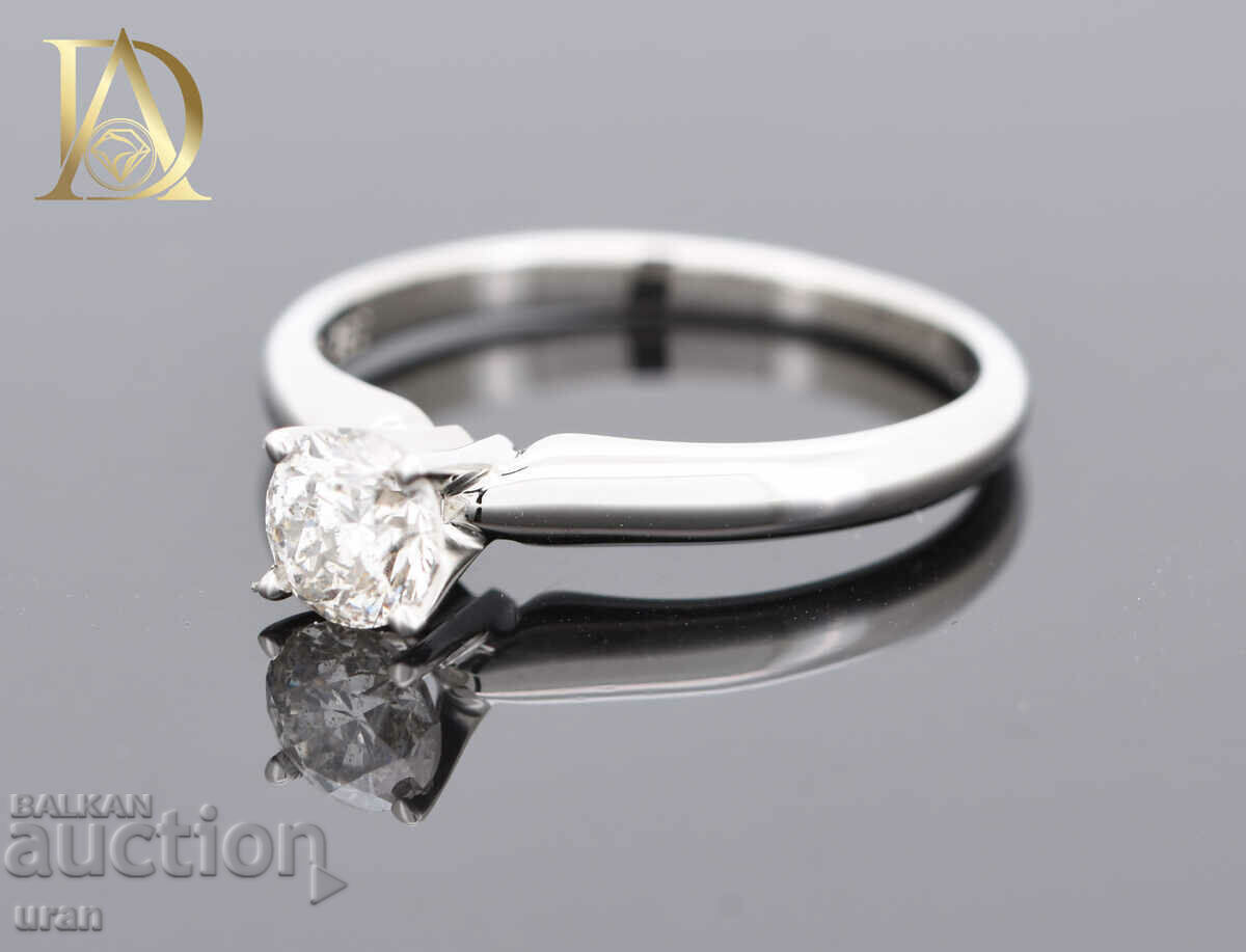 Delivery of New Gold Ring with 0.46ct Natural Diamond