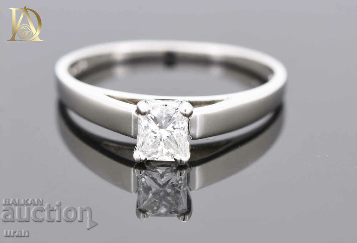Auction  New Gold Ring with 0.54ct Natural Diamond
