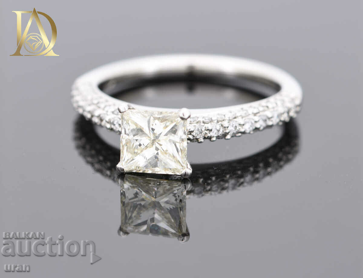 New Gold Ring with 1.33ct Natural Diamonds with price 5500.00 BGN | € 2812.11