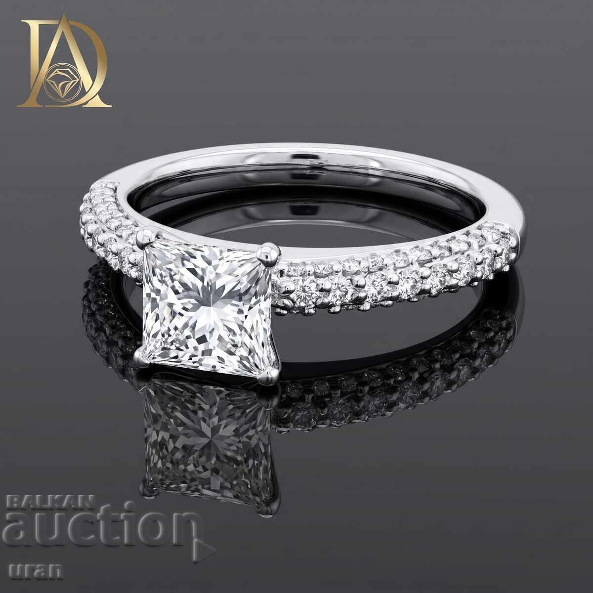 Inel de aur nou cu diamante naturale de 1,33 ct cu preț € 4000.00 | 7823.35 BGN