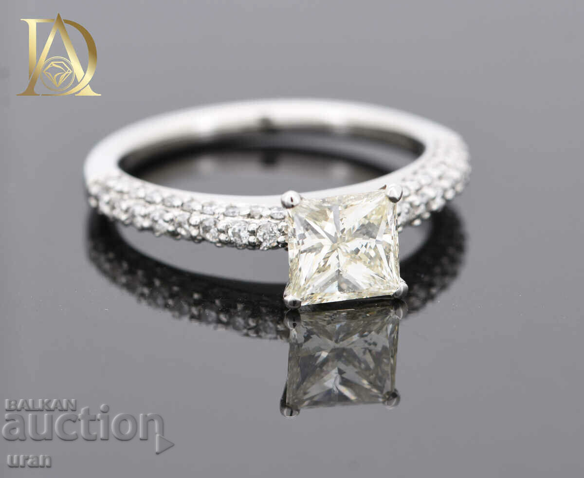 Inel de aur nou cu diamante naturale de 1,33 ct - 5