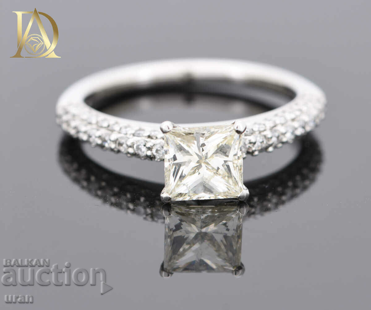 New Gold Ring with 1.33ct Natural Diamonds