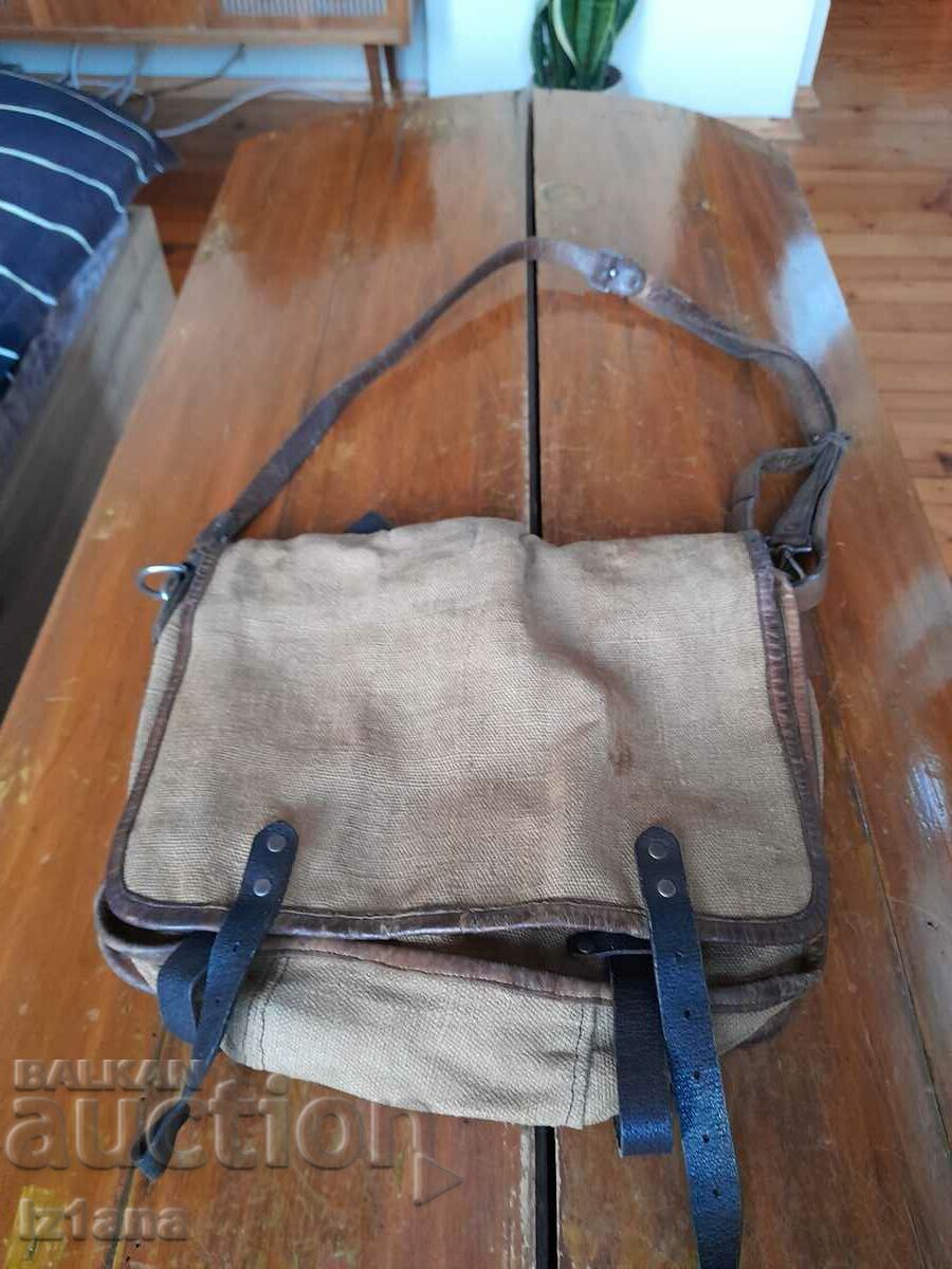 Old canvas bag