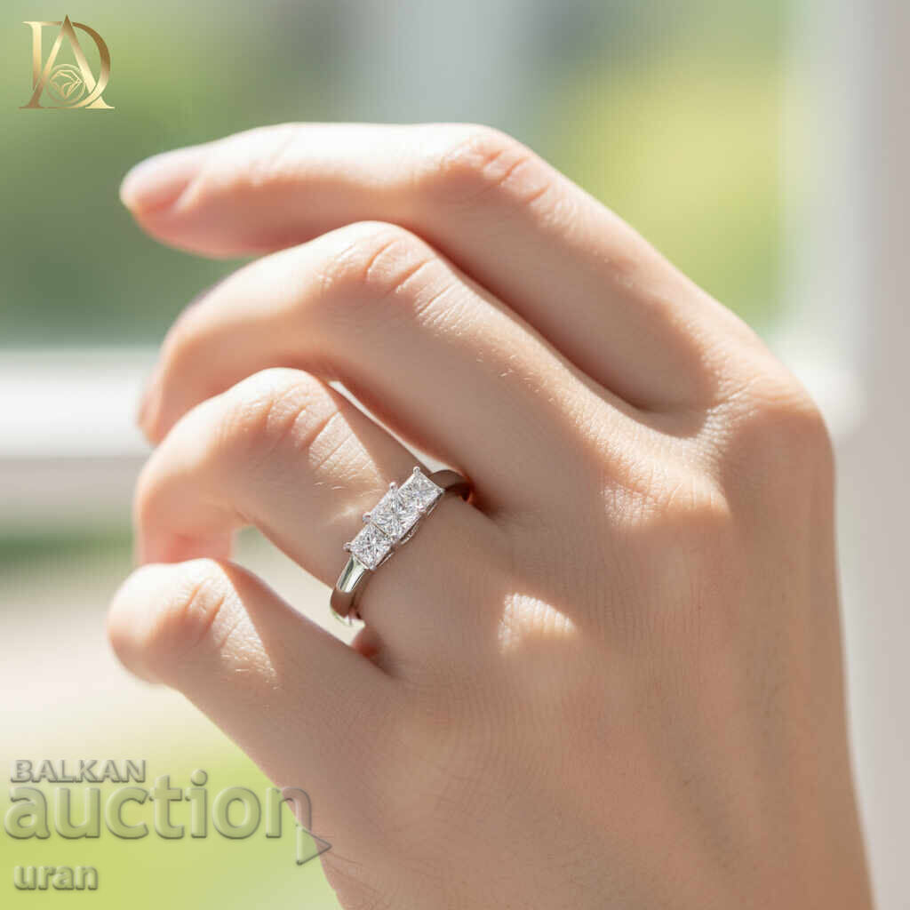 Inel de aur nou cu diamante naturale de 1,00 ct cu preț € 3000.00 | 5867.49 BGN Inel de aur nou cu diamante naturale de 1,00 ct cu preț € 3000.00 | 5867.49 BGN