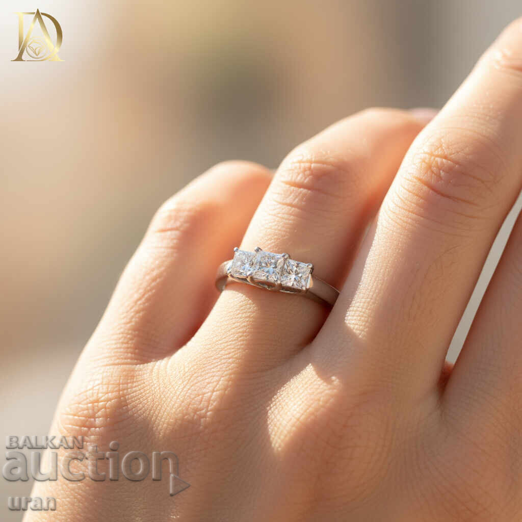 Licitație Inel de aur nou cu diamante naturale de 1,00 ct Licitație Inel de aur nou cu diamante naturale de 1,00 ct