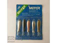 Old Set of 5 Mergo Metor Fishing Lures New #5664