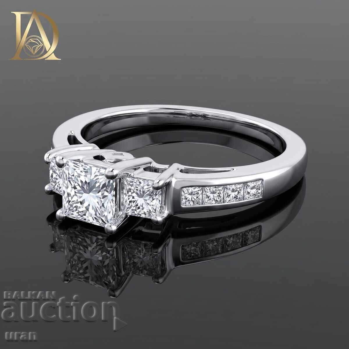 New Gold Ring with 0.91ct Natural Diamonds with price € 2500.00 | 4889.59 BGN