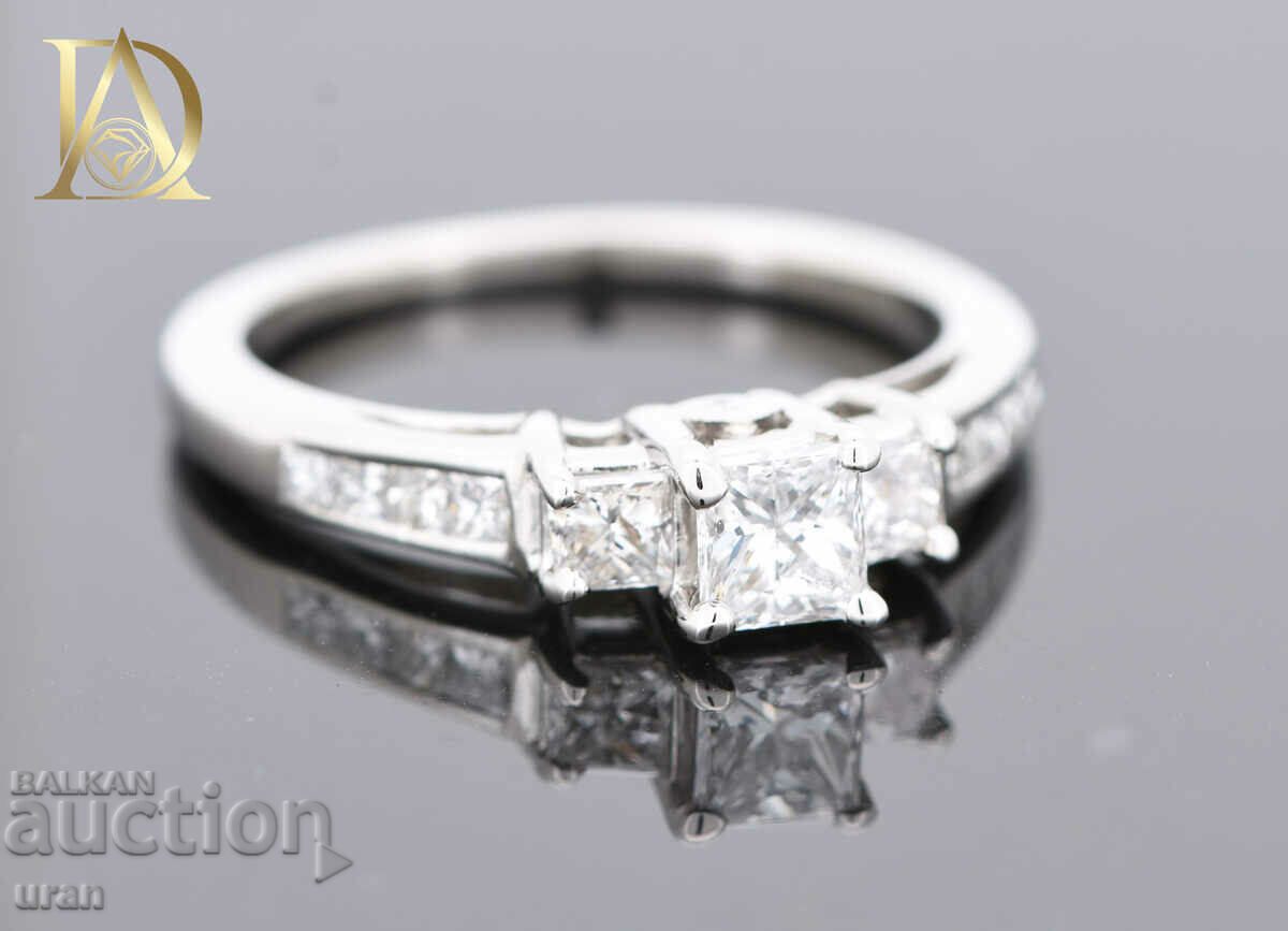 Delivery of New Gold Ring with 0.91ct Natural Diamonds Delivery of New Gold Ring with 0.91ct Natural Diamonds