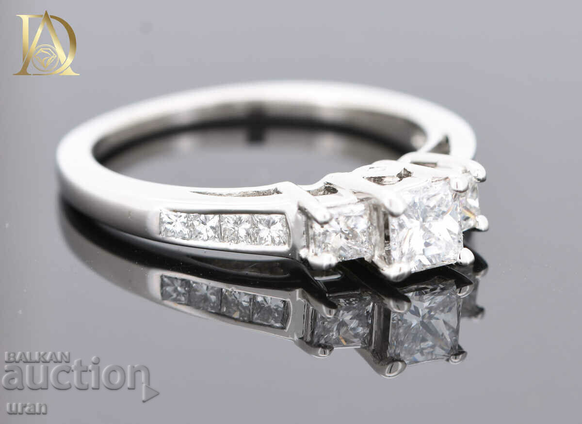 New Gold Ring with 0.91ct Natural Diamonds - 5 New Gold Ring with 0.91ct Natural Diamonds - 5