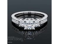 New Gold Ring with 0.91ct Natural Diamonds