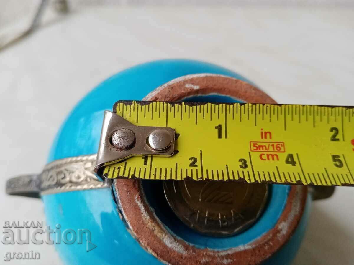 Clay, metal, teapot, Morocco, ceramic, Marrakesh, with price 50.00 BGN | € 25.56 Clay, metal, teapot, Morocco, ceramic, Marrakesh, with price 50.00 BGN | € 25.56