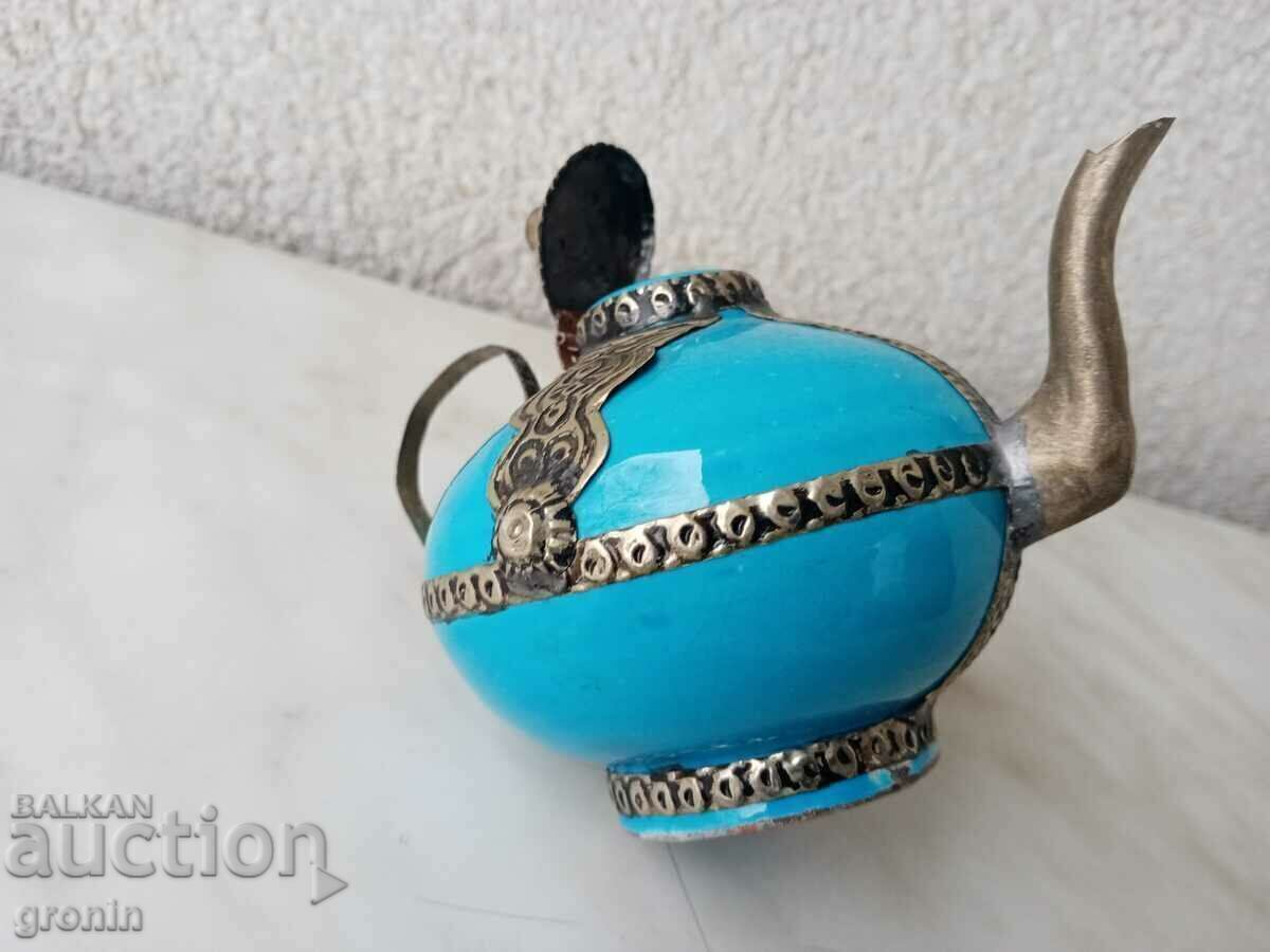 Auction Clay, metal, teapot, Morocco, ceramic, Marrakesh, Auction Clay, metal, teapot, Morocco, ceramic, Marrakesh,