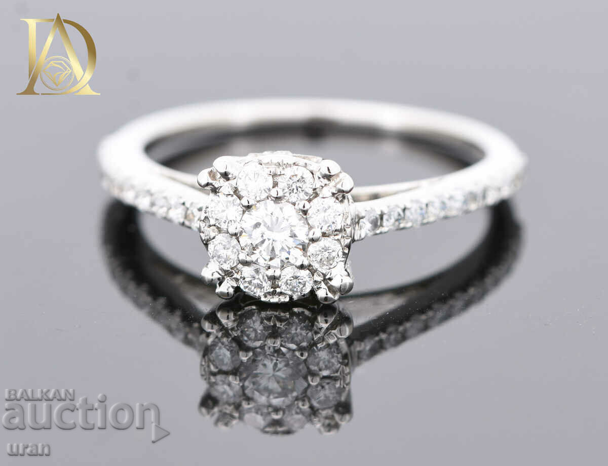 New Gold Ring with 0.55ct Natural Diamonds with price 1600.00 BGN | € 818.07 New Gold Ring with 0.55ct Natural Diamonds with price 1600.00 BGN | € 818.07