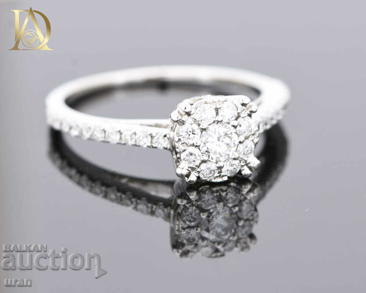 Auction New Gold Ring with 0.55ct Natural Diamonds Auction New Gold Ring with 0.55ct Natural Diamonds