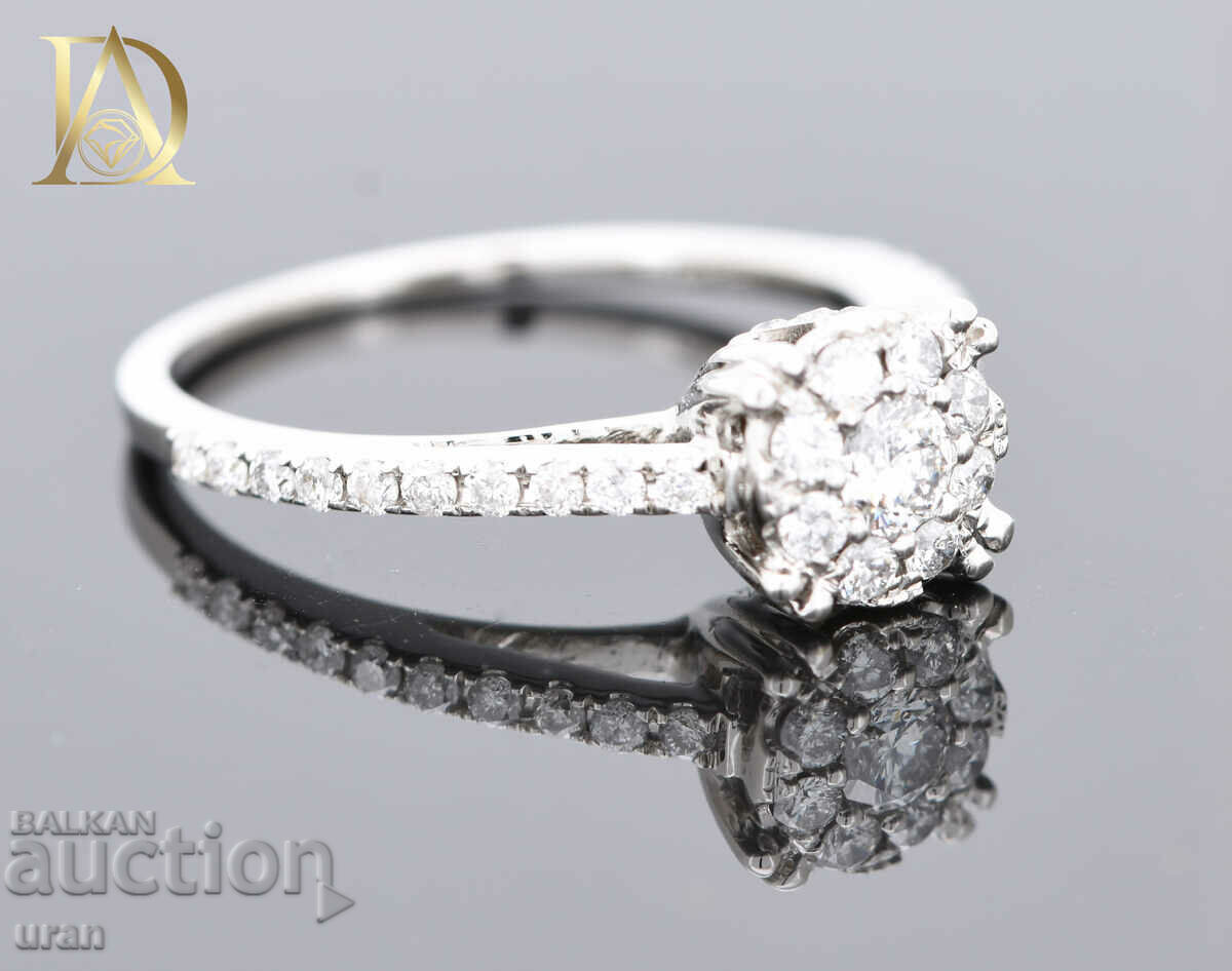 Delivery of New Gold Ring with 0.55ct Natural Diamonds Delivery of New Gold Ring with 0.55ct Natural Diamonds