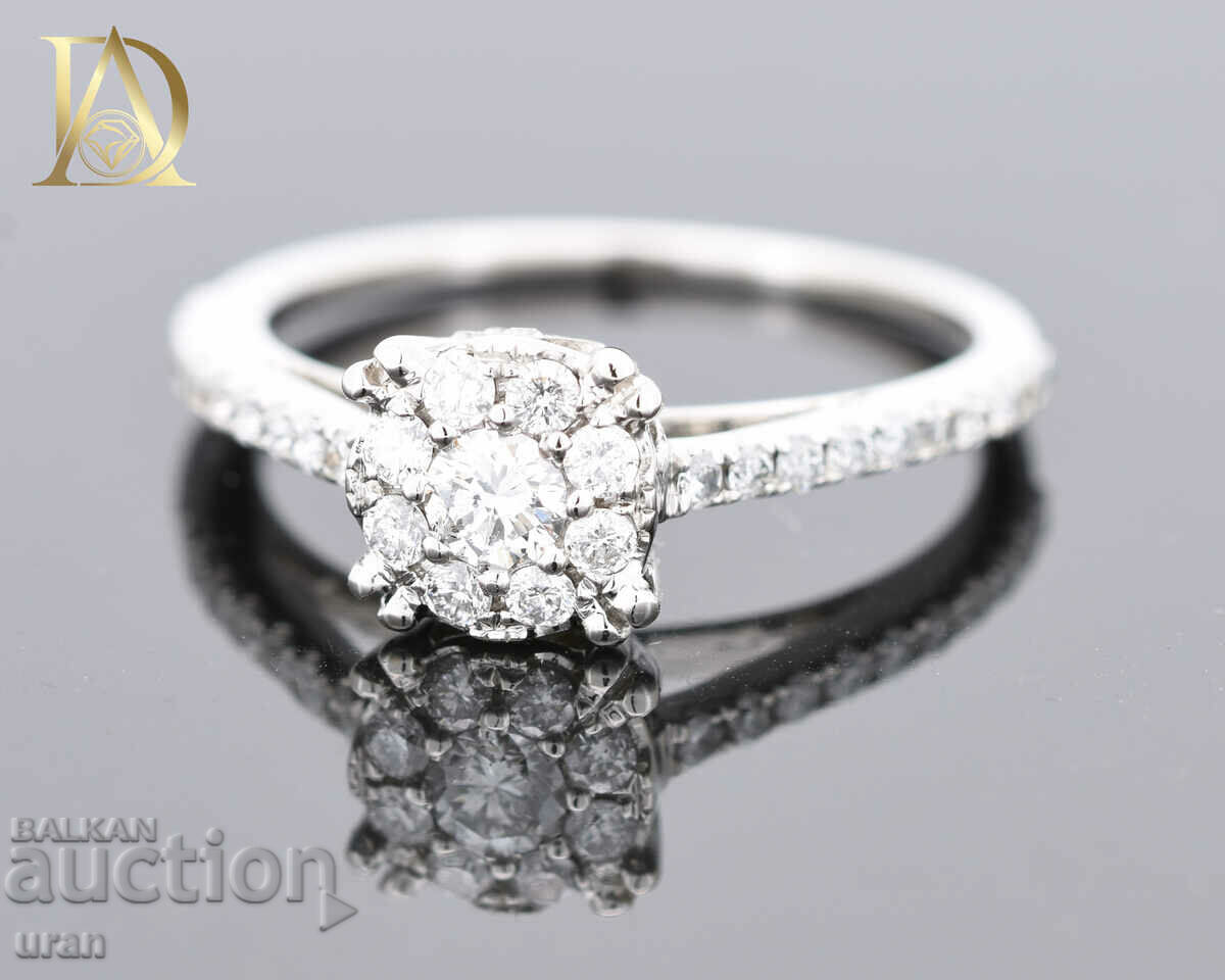 New Gold Ring with 0.55ct Natural Diamonds - 5 New Gold Ring with 0.55ct Natural Diamonds - 5