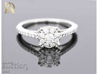 New Gold Ring with 0.55ct Natural Diamonds