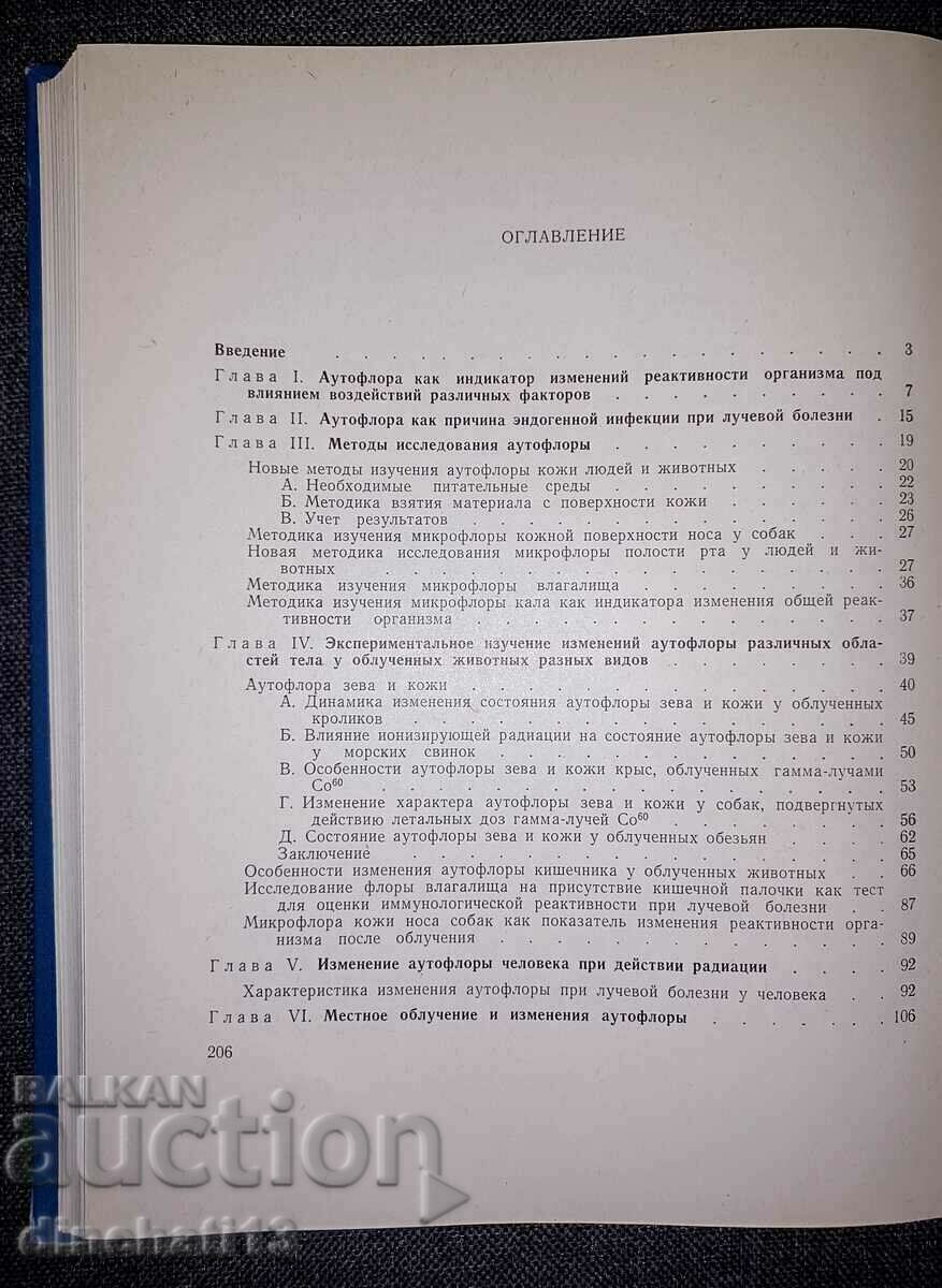 Delivery of Autoflora as an indicator of radiation damage to the body Delivery of Autoflora as an indicator of radiation damage to the body