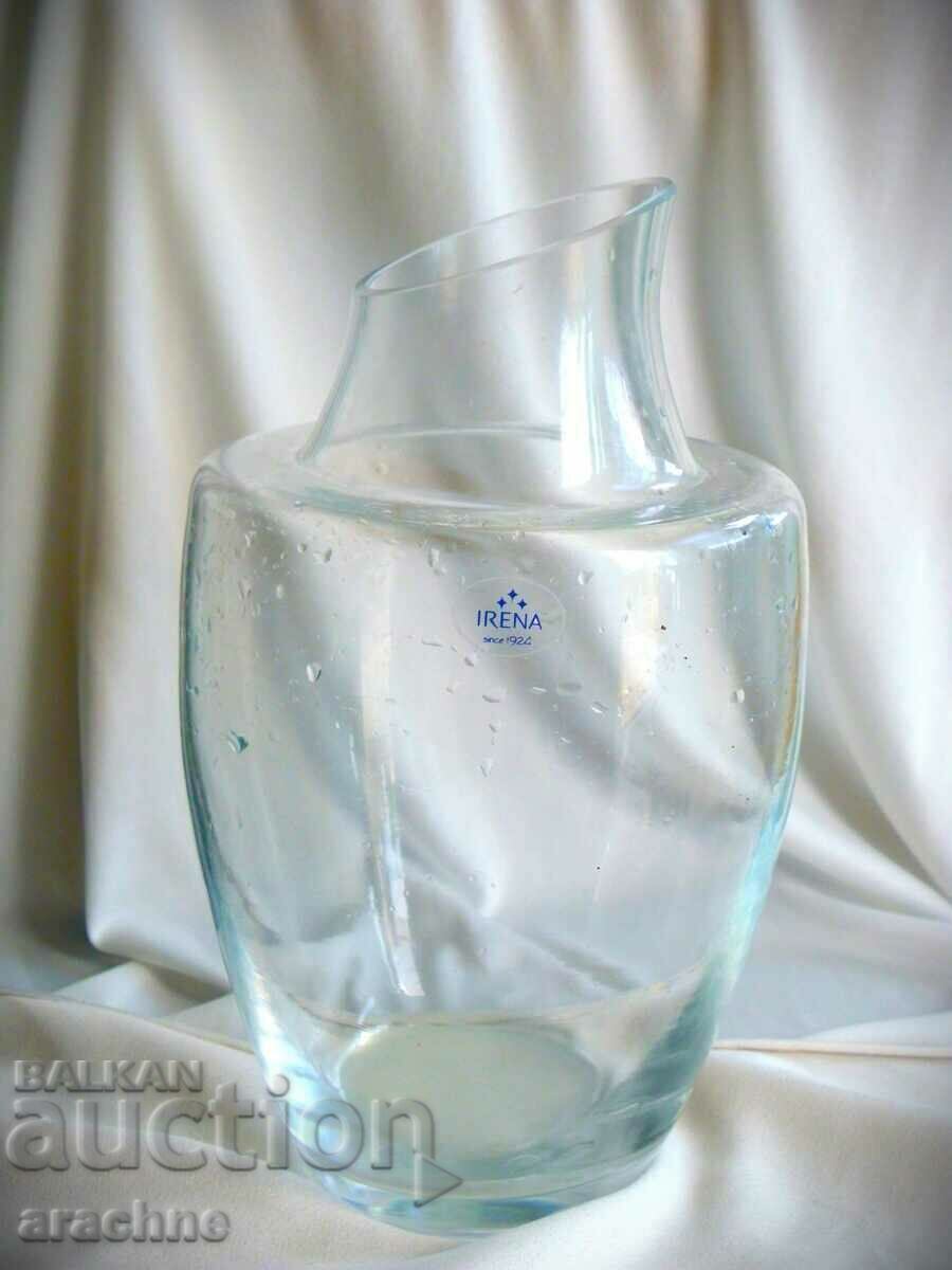 Original Irena Crystal decanter, Poland