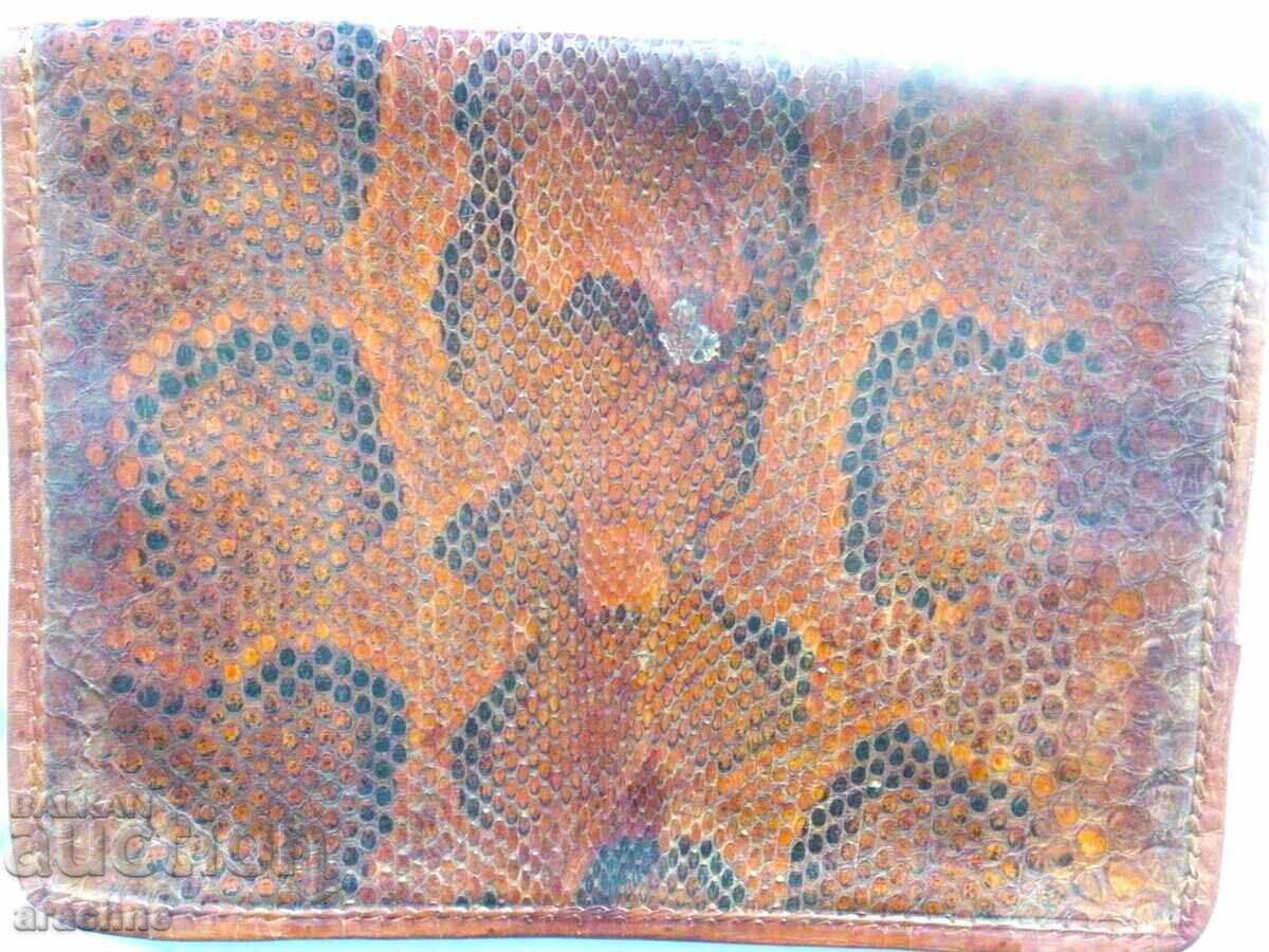 Burmese python leather file folder with price 160.00 BGN | € 81.81