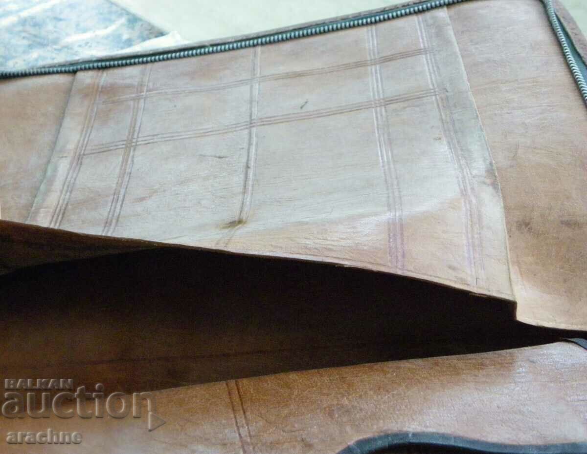 Burmese python leather file folder - 6