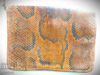 Burmese python leather file folder