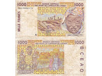 tino37- ZAP. AFRICA /SENEGAL/ - 1000 FRANC - 2000