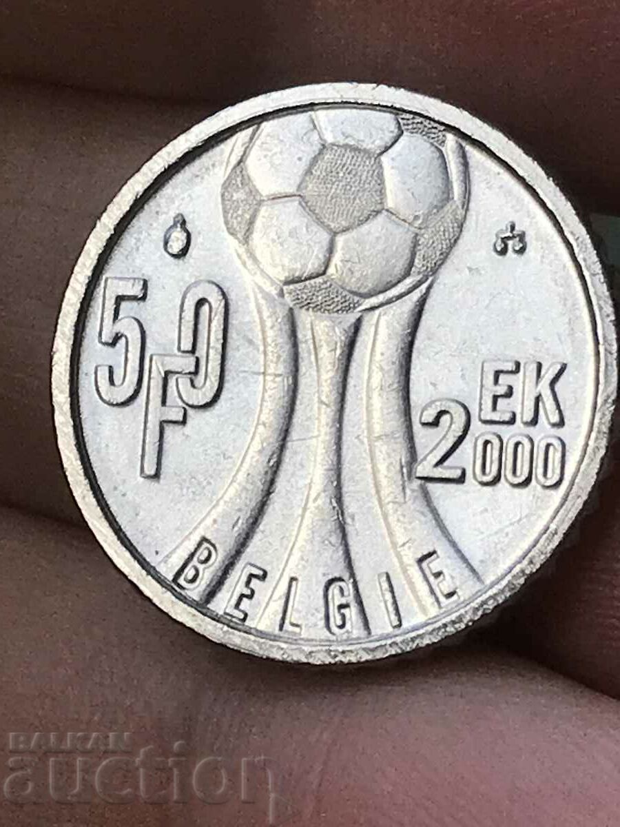 Belgium 50 Francs 2000 Football