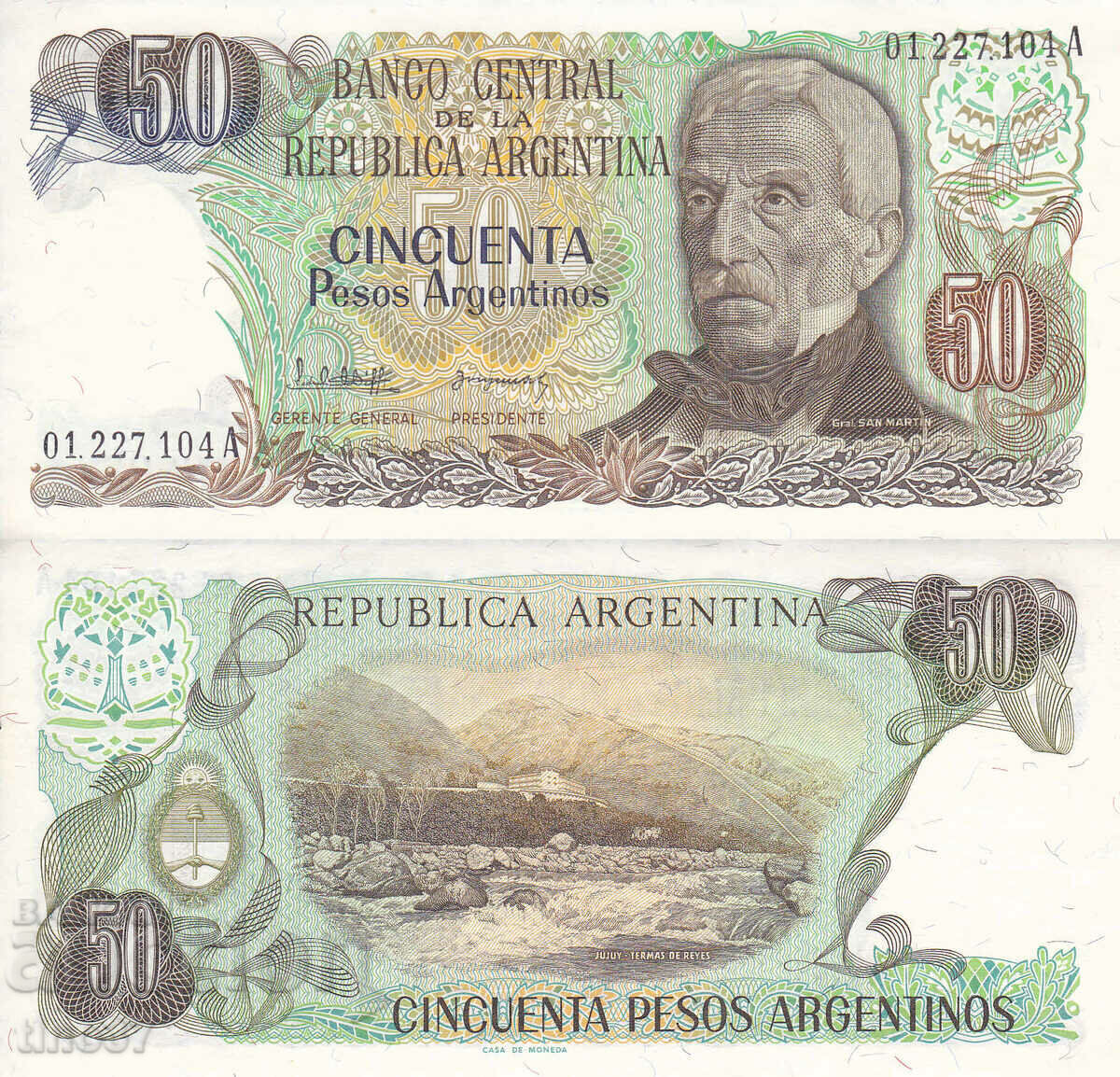 tino37- ARGENTINA - 50 PESOS - 1983/85 - UNC