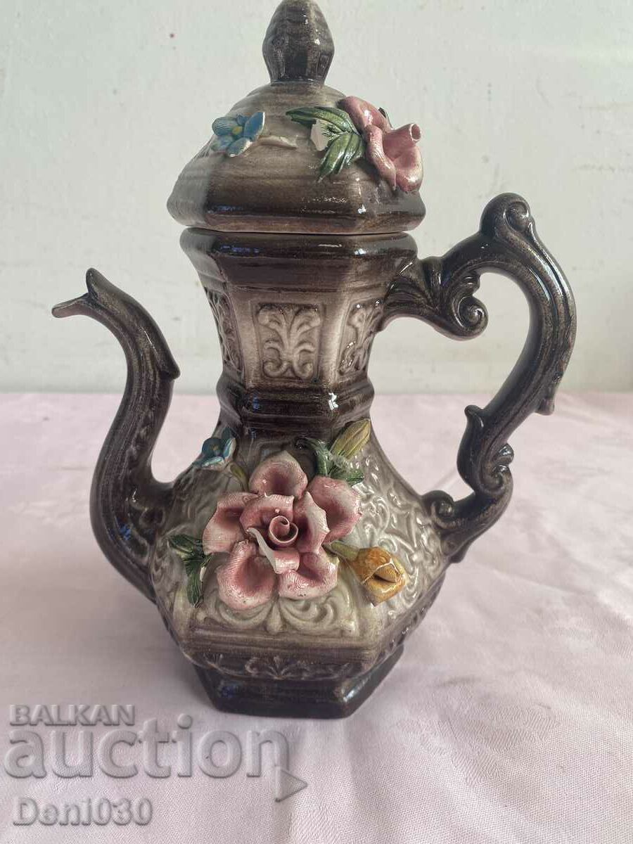 Vintage Capodimonte porcelain teapot