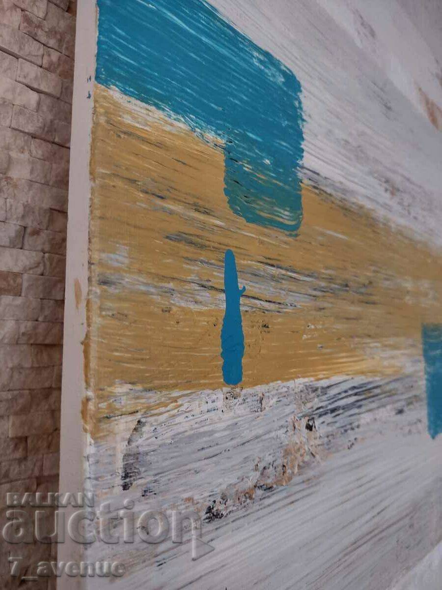 Original painting acrylic on canvas, 120/40 cm - 5