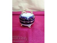 Ornate porcelain box/sugar bowl