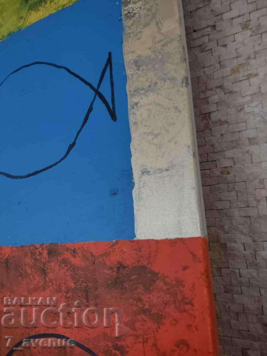 Original painting acrylic on canvas, abstract 120/40 cm - 5