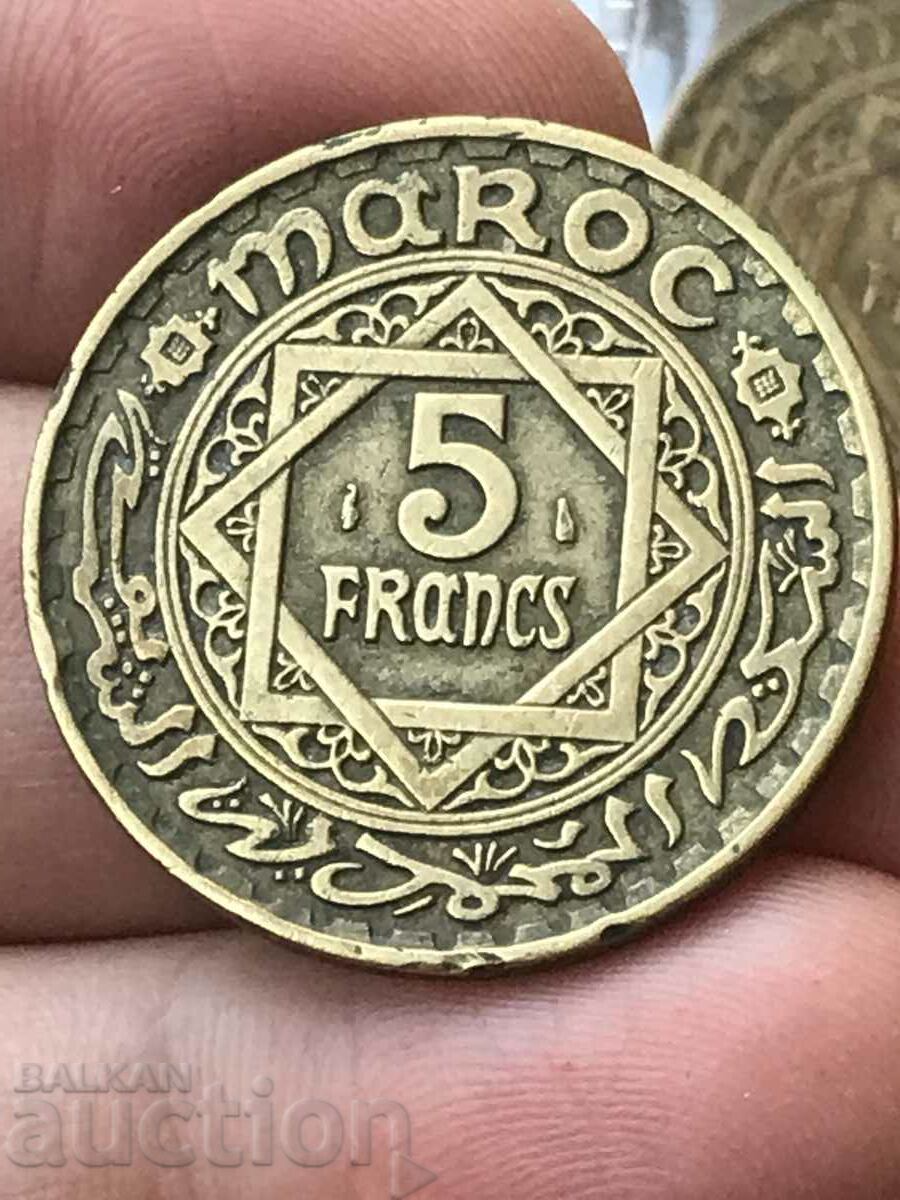 Maroc 5 franci 1365 1946