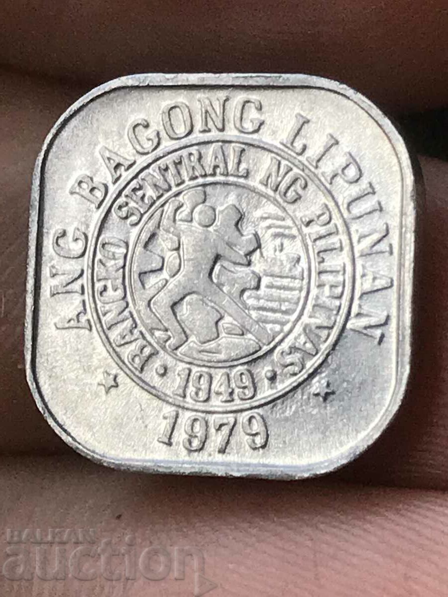 Philippines 1 Centimo 1979 Aluminum Square Coin UNC with price 4.00 BGN | € 2.05 Philippines 1 Centimo 1979 Aluminum Square Coin UNC with price 4.00 BGN | € 2.05