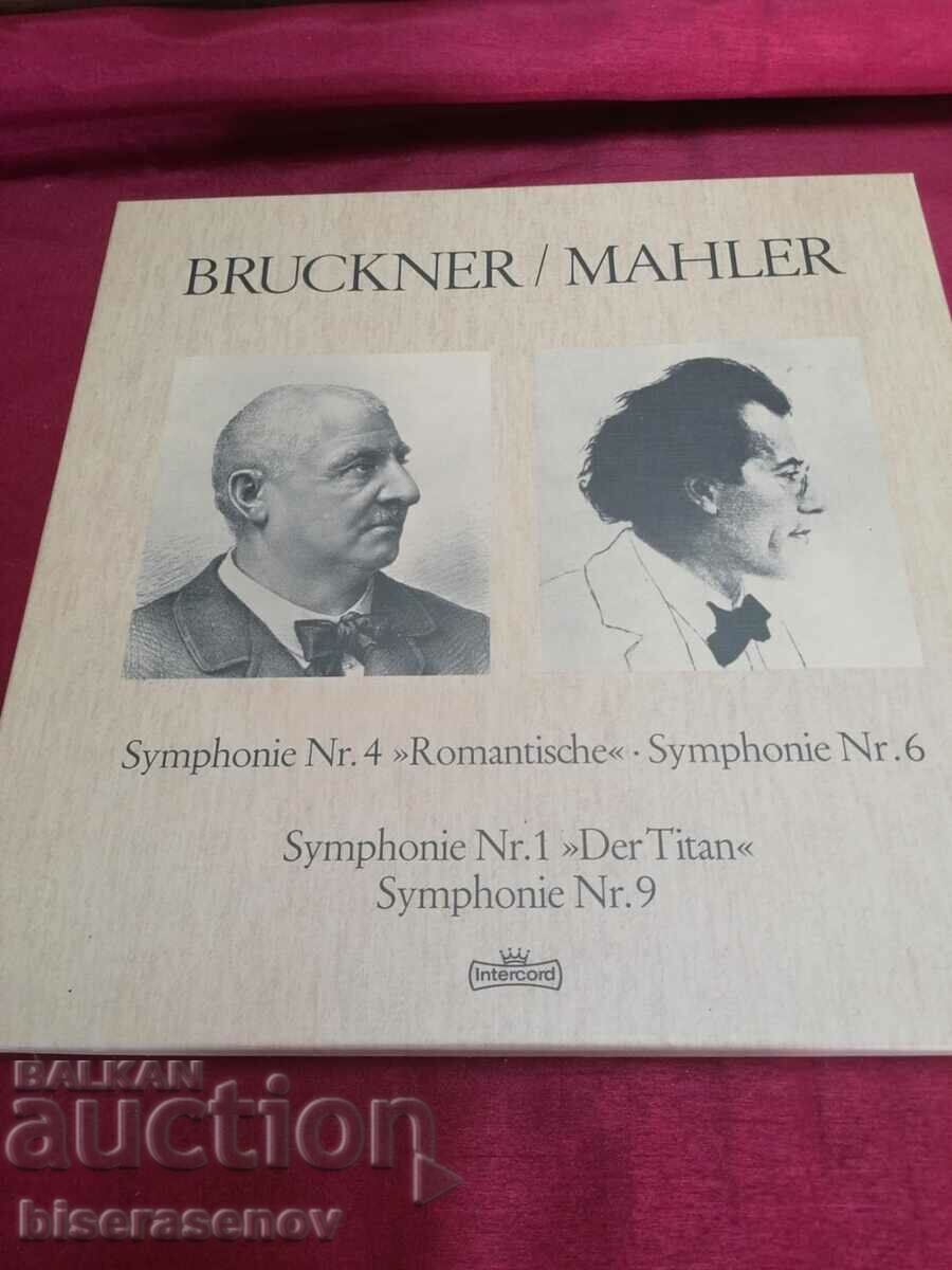 Cutie cu 5 discuri cu Bruckner și Mahler