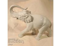 Large porcelain elephant white porcelain figure figurine