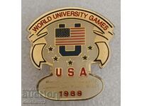 WORLD UNIVERSITY GAMES 1989. USA. Sofia Sao Paulo