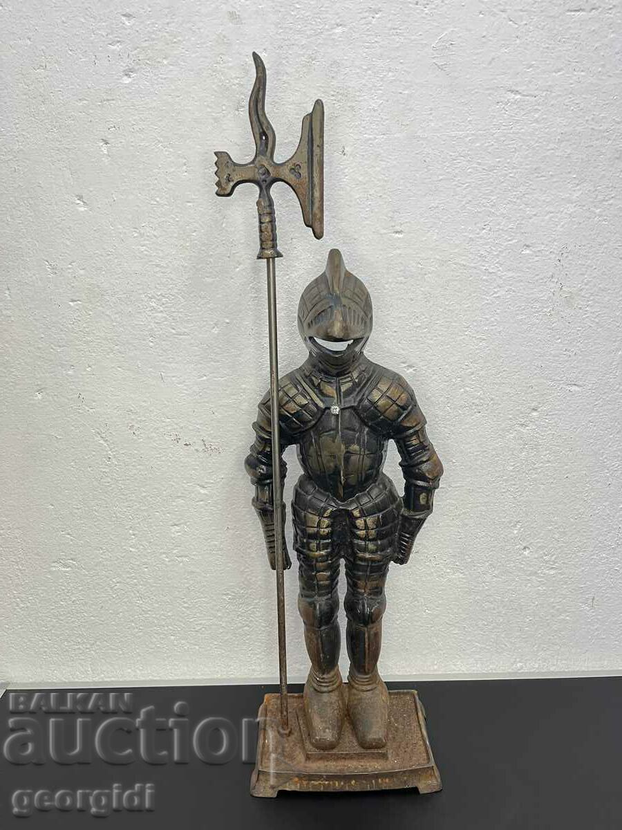 Old Cast Iron Knight / Accessory Rack. #6046