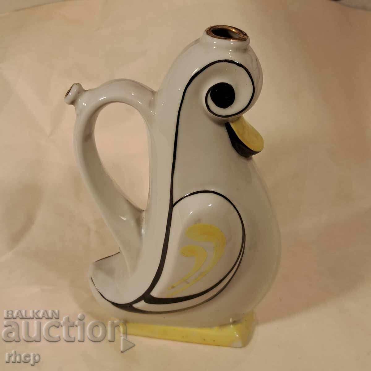 Isis Porcelain Bird Pitcher Jug Porcelain