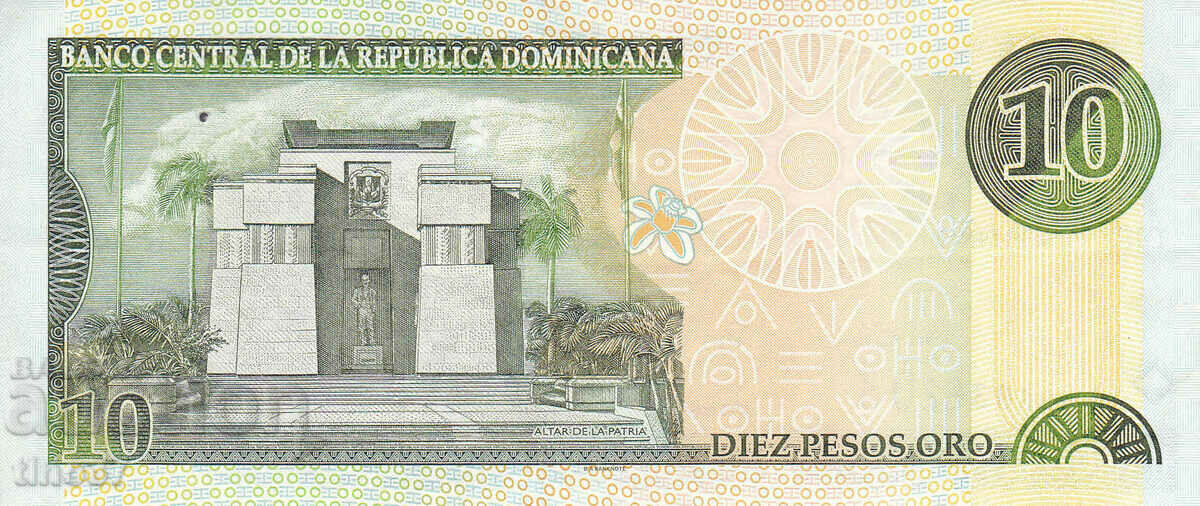 Auction  tino37- DOMINICAN - 10 PESOS ORO - 2000 - XF