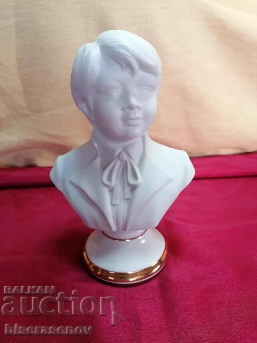 Great find! Spanish porcelain bust "Boy" SANGO