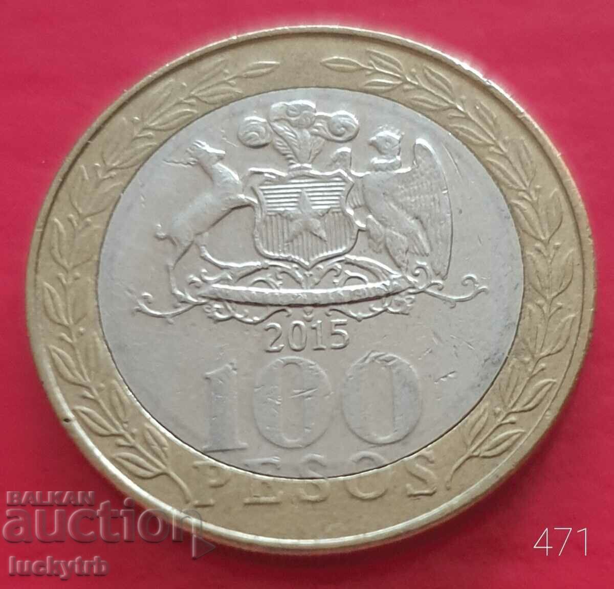 100 πέσος 2015 - Χιλή 100 πέσος 2015 - Χιλή