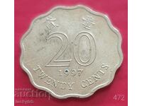 20 cents 1997 - Hong Kong