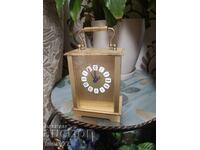 West German HanHart West Brass Table Clock