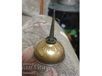 Vintage sewing machine SINGER Maslenka Container brass