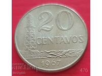 20 centavos 1967 - Βραζιλία