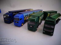 BZC 1/87 H0 GRELL LOT 4 TRUCK TIRE ΜΟΝΤΕΛΟ TROLLEY DAF MAN